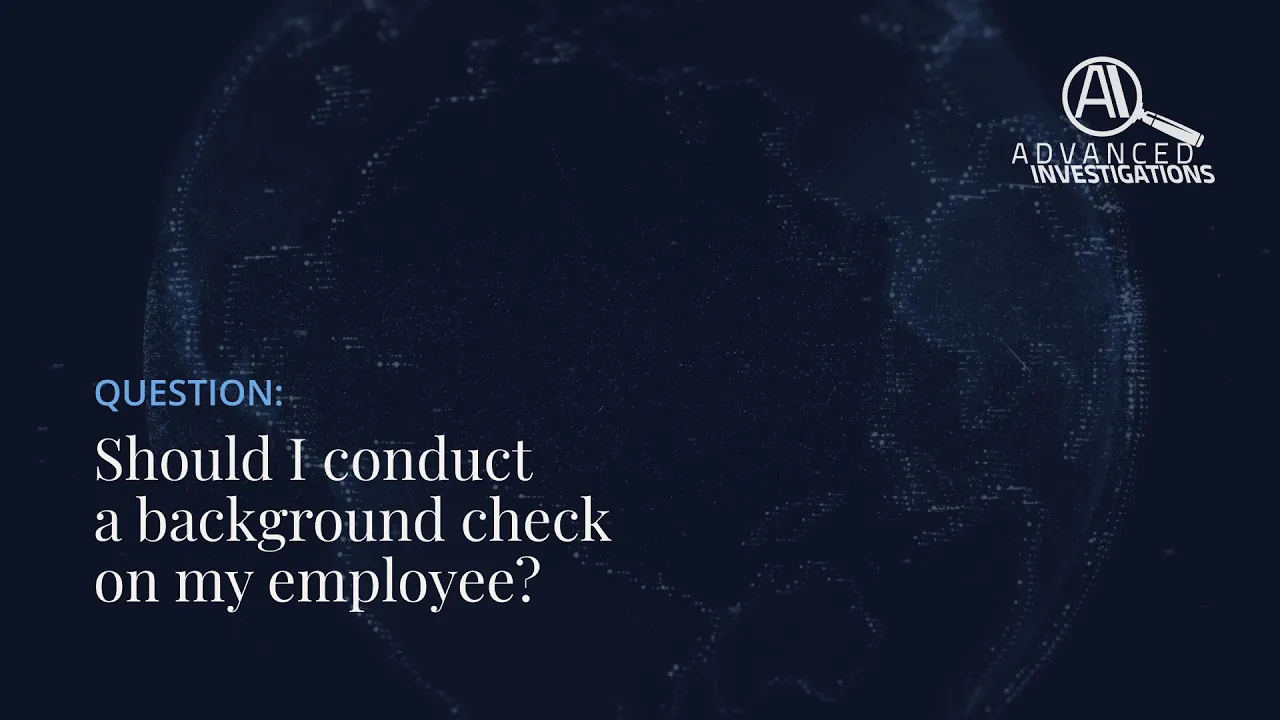 Should I conduct a background check on my employee? Image