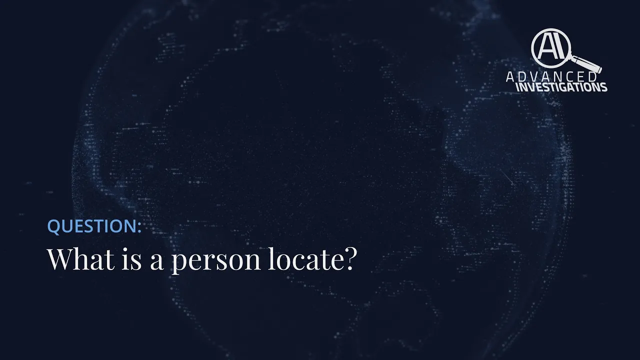 What is a person locate? Image
